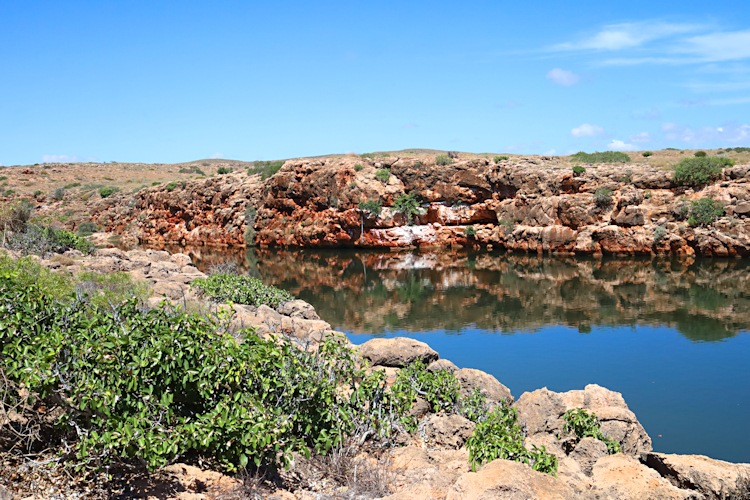 Yardie Creek, site of lunch stop on return from Turquoise Bay to Exmouth, Western Australia