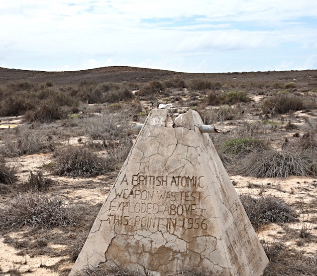 1n 1956 the 2nd and 3rd atomic explosions were carried out on Trimouille Island, Montebello Group, Western Australia