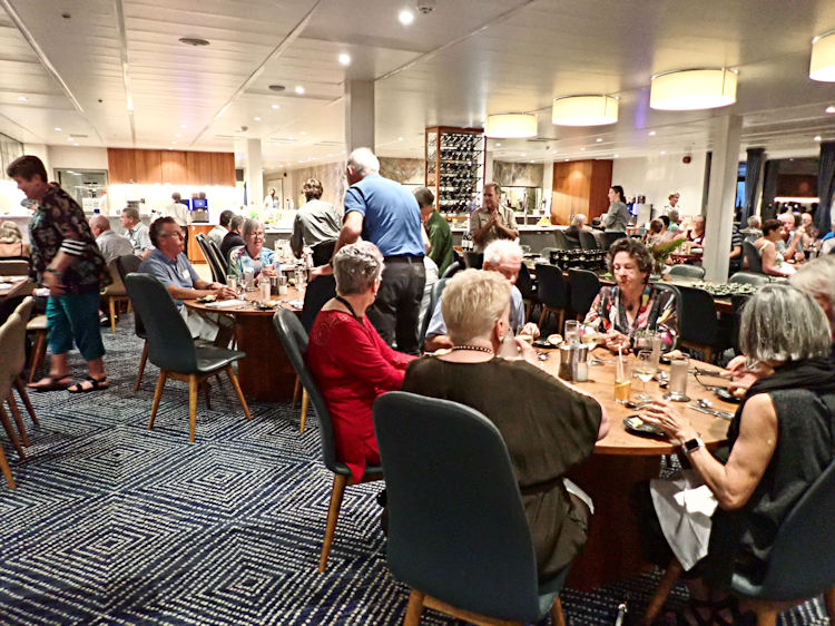 Dining room of the Coral Adventurer, DampierArchipelago, Western Australia